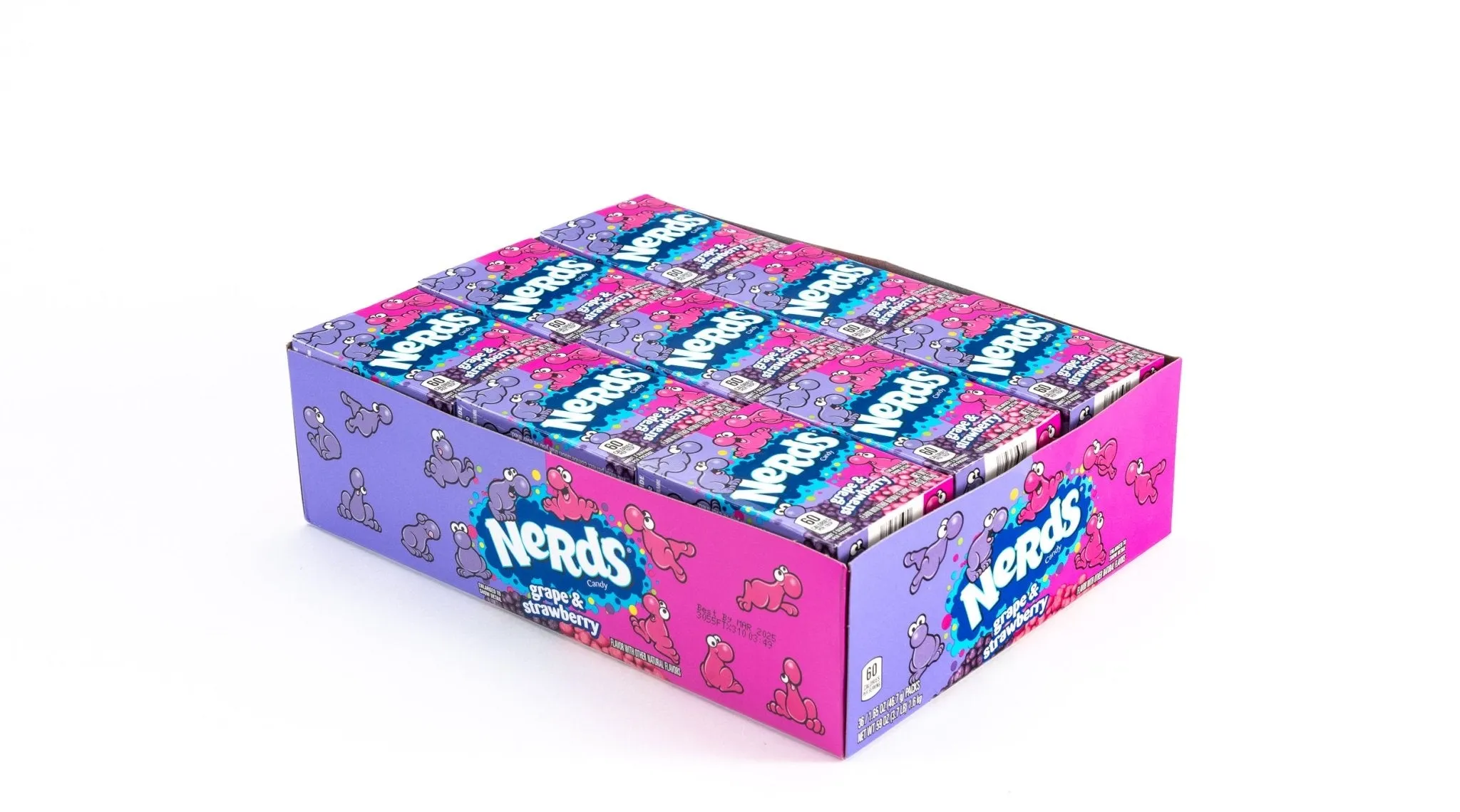 Nerds Grape and Strawberry Candy Bulk Box (1.65 oz, 24 ct.)