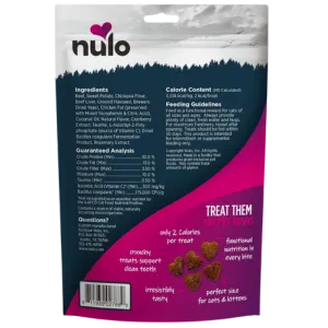 Nulo Functional Grain-Free Healthy Heart Beef Cat treats, 4 oz