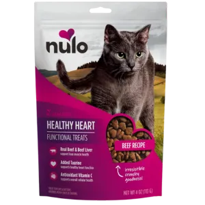 Nulo Functional Grain-Free Healthy Heart Beef Cat treats, 4 oz