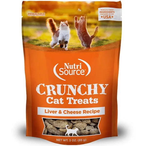 Nutrisource Crunchy Cat Treat - Liver & Cheese  3oz