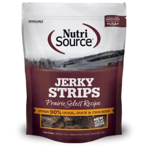 Nutrisource Prairie Select Healthy Jerky Dog Treats 4 oz