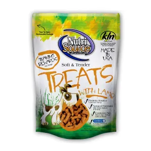 NutriSource Soft & Tender Lamb Dog Treats, 6-oz bag