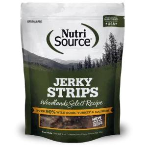 Nutrisource Woodlands Select Healthy Jerky Dog Treats 4 oz