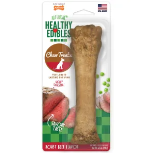 Nylabone Healthy Edibles Roast Beef Flavor Chew Treats for Dog 1 Count X-Large/Souper