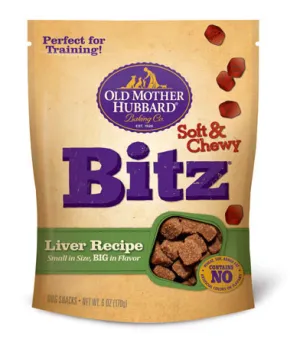 Old Mother Hubbard Bitz Soft & Chewy Liver Recipe Dog Treats 6oz