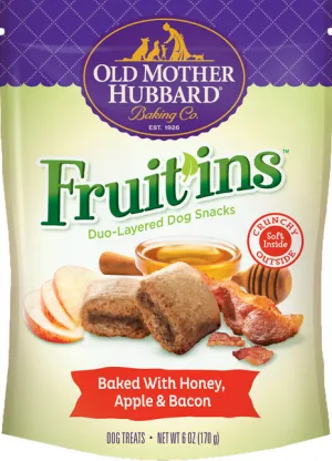 Old Mother Hubbard Fruit'ins Honey, Apple & Bacon Dog Treats 6oz