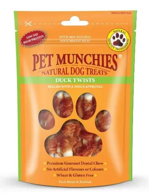 Pet Munchies Dog Treats Duck Twists