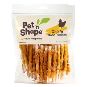 Pet 'n Shape Chicken Hide Twists Dog Treat 16oz