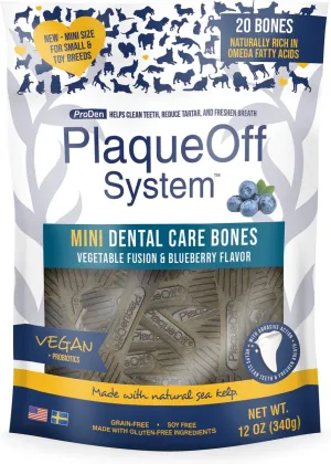 Plaque Off Dental Bones Vegetable Fusion & Blueberry Flavor