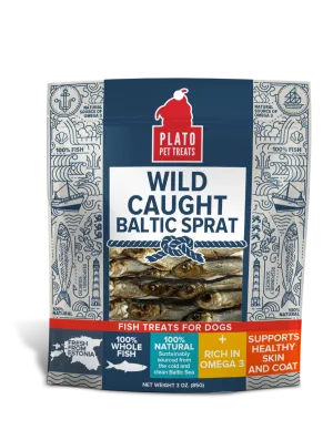 Plato Wild Caught Baltic Sprat Fish Dog Treats