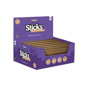 Pointer Peanut Butter Sticks (Case of 50) - Free P&P