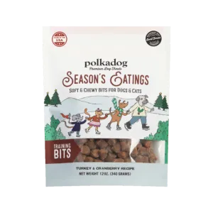 Polka Dog Holiday Season's Eatings Turkey and Cranberry Treats 10 oz