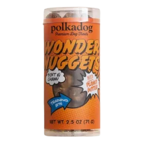 Polka Dog Mini Tube Wonder Nuggets Peanut Butter Soft & Chewy Dog Treats 2.5oz