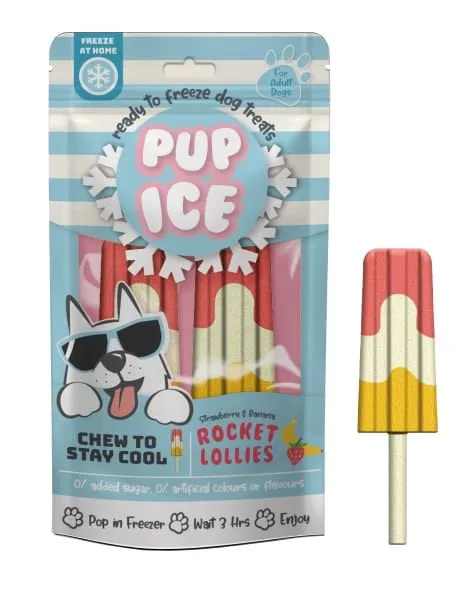 Pup Ice Rocket Lollies, 2pk