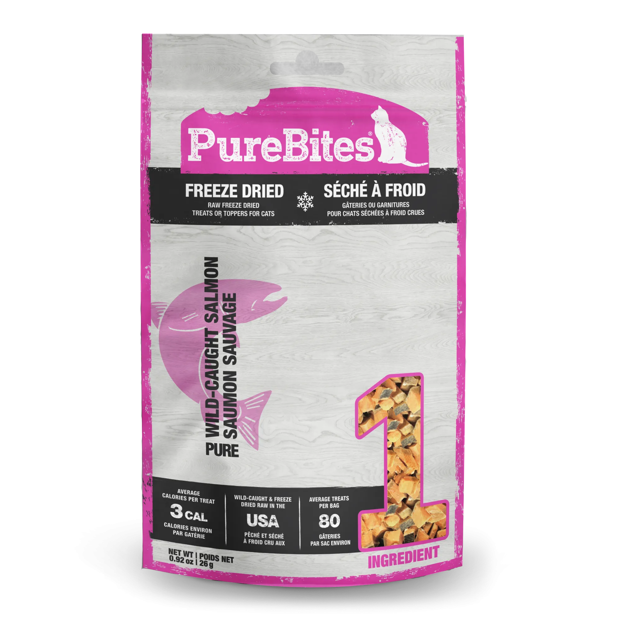 PureBites Dried Wild Pacific Salmon Treats Cat