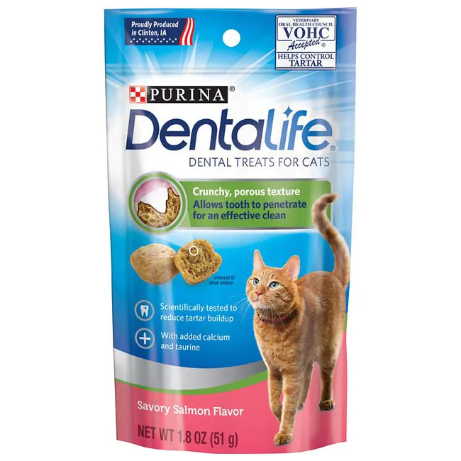 Purina DentaLife Salmon Cat Dental Treats 1.8oz