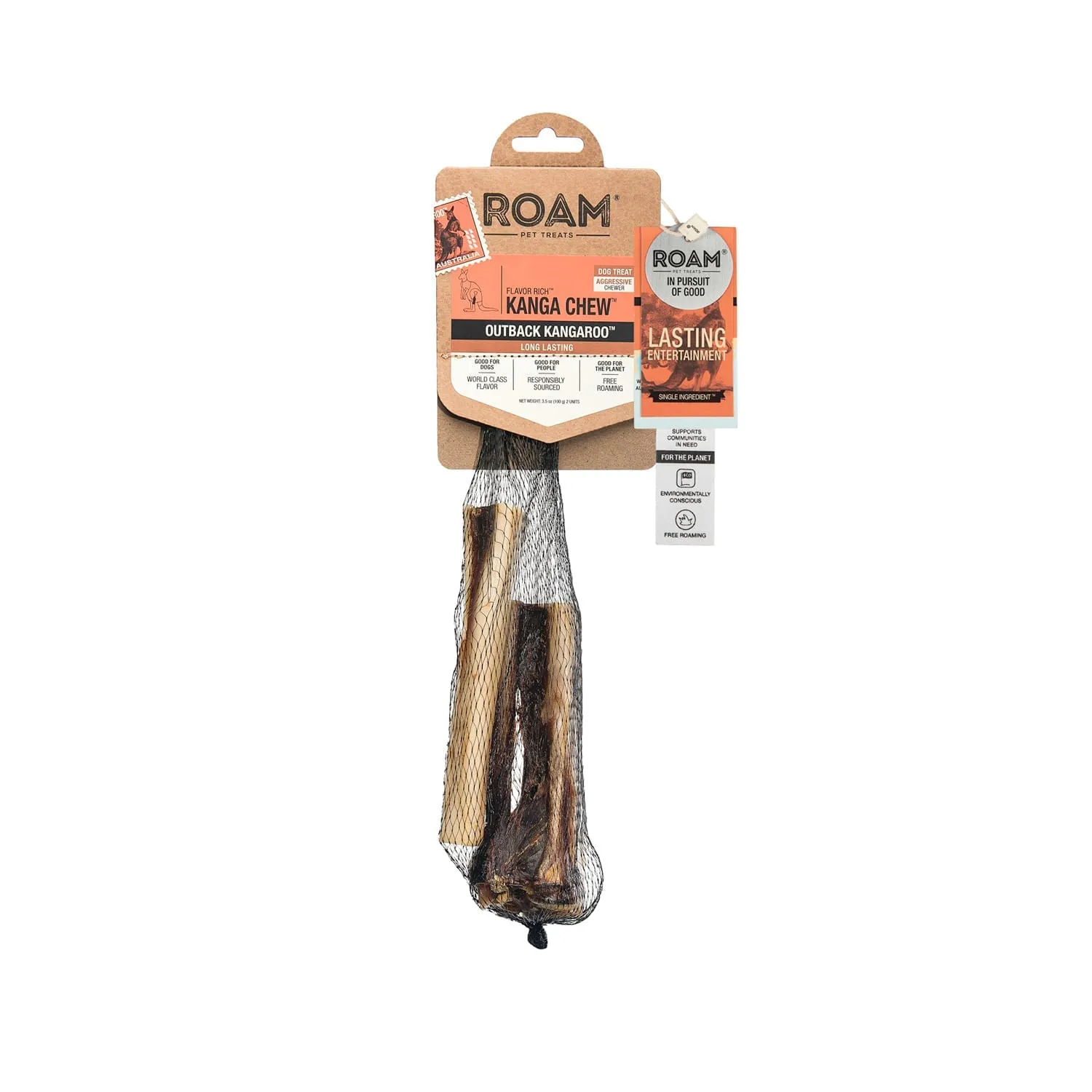 Roam Dog Treats Kanga Chew Kangaroo Knuckle Shin