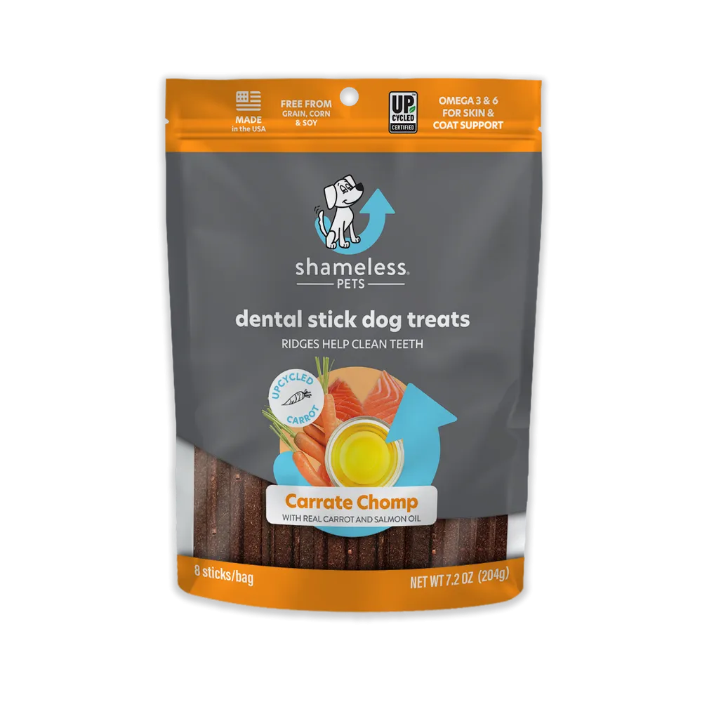 Shameless Pets Carrate Chomp Dental Stick Dog Treats