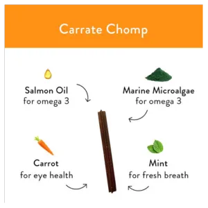 Shameless Pets Carrate Chomp Dental Sticks for Dogs, 7.2oz