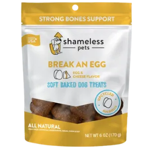 Shameless Pets Soft-Baked Break an Egg Biscuits for Dogs, 6oz