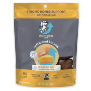 Shameless Pets Soft-Baked Break an Egg Biscuits for Dogs, 6oz