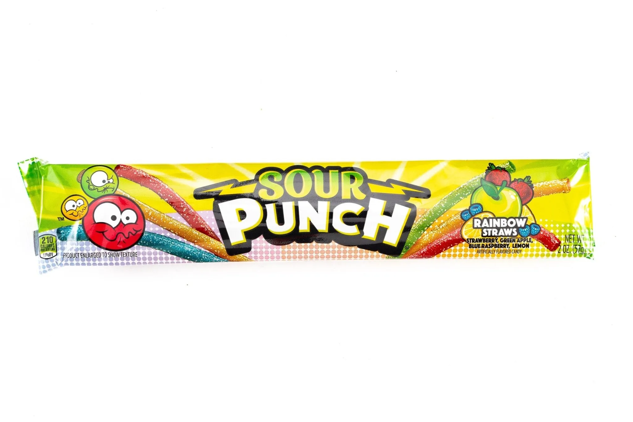 Sour Punch Rainbow Straws Assorted Flavor Bulk Box (2 oz, 24 ct.)