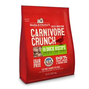 Stella & Chewy's Dog Treat - Carnivore Crunch Duck Recipe 3.25oz