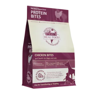 Steve's Real Food Freeze Dried Gut Boosting Protein Treats Chicken for Dogs and Cats