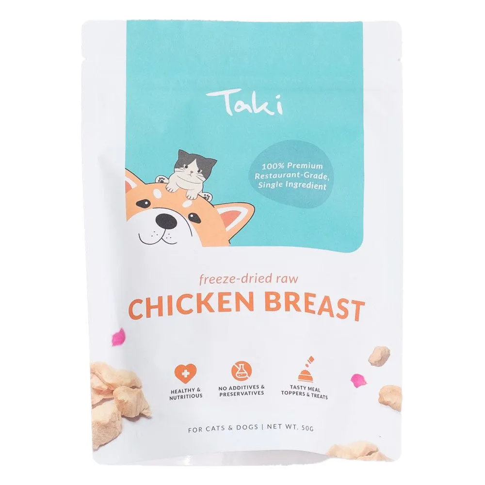 Taki Chicken Breast Grain-Free Freeze-Dried Treats For Cats & Dogs 50g