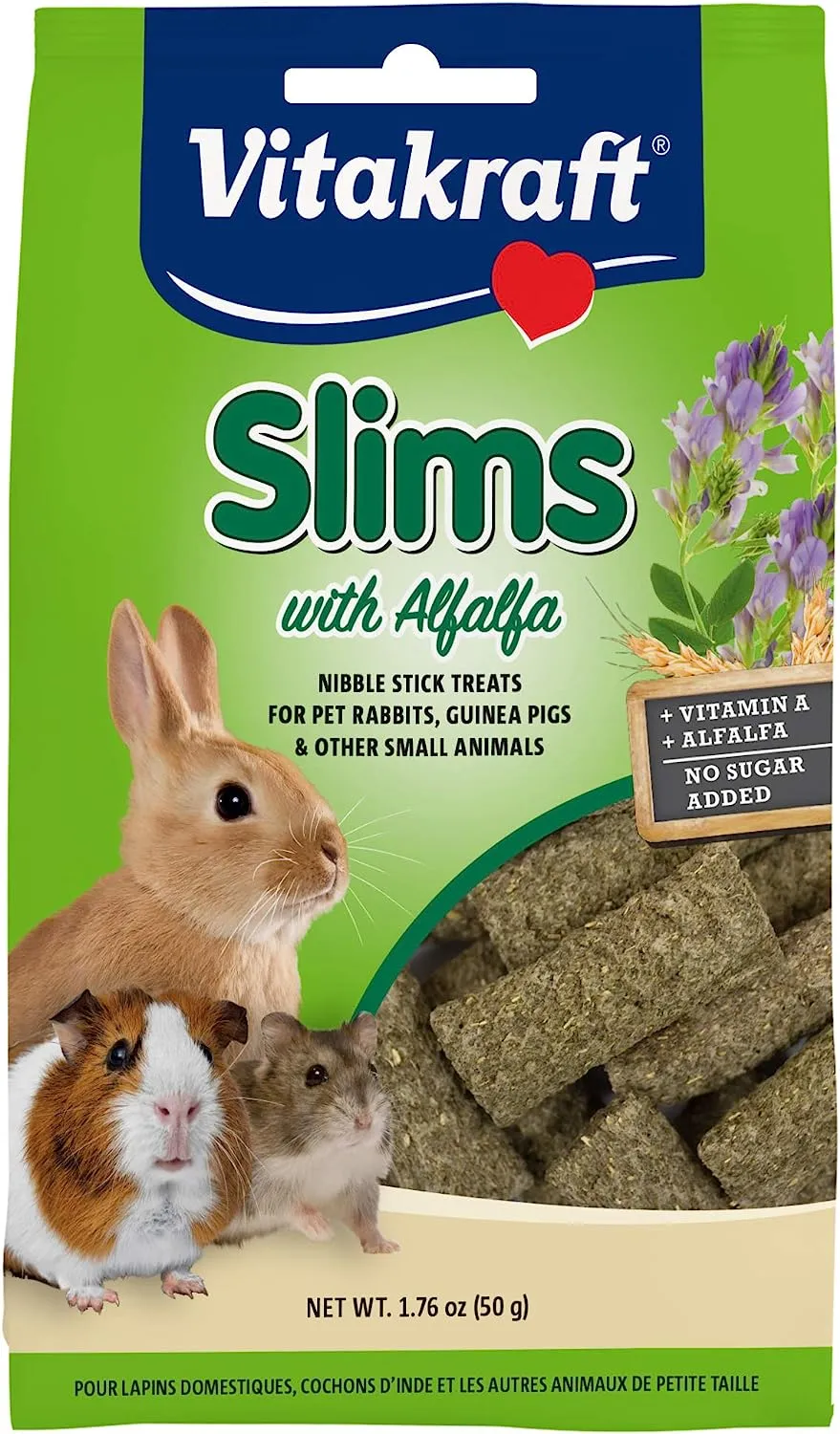 Vitakraft Slims with Alfalfa Nibble Stick Treats 50g