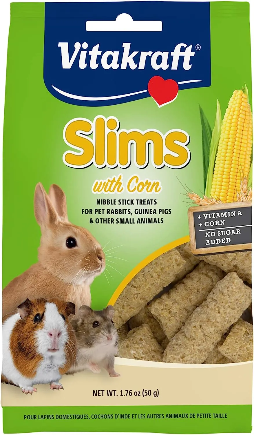 Vitakraft Slims with Corn Nibble Stick Treats 50g