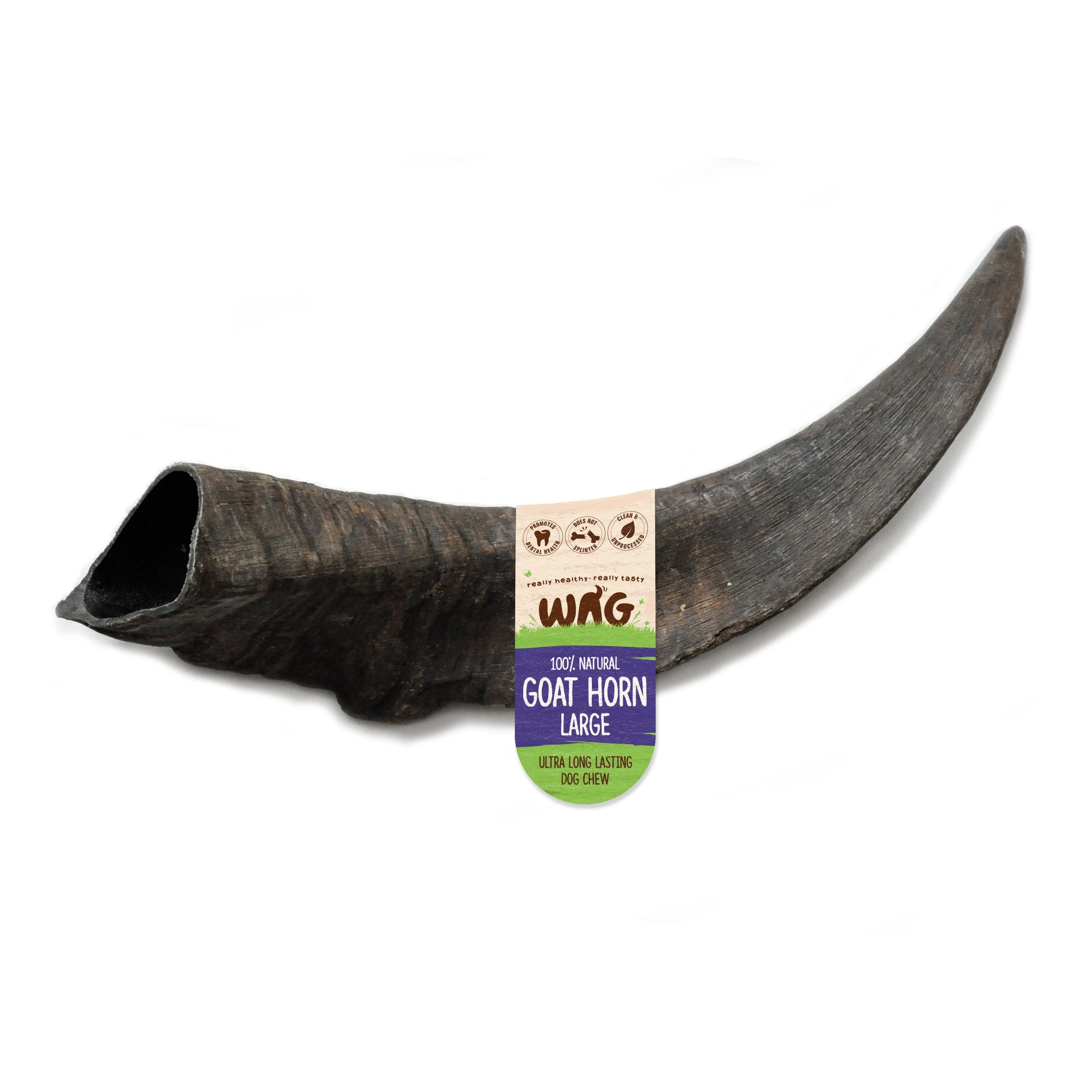 Wag Goat Horn Large Dog Chew Treat