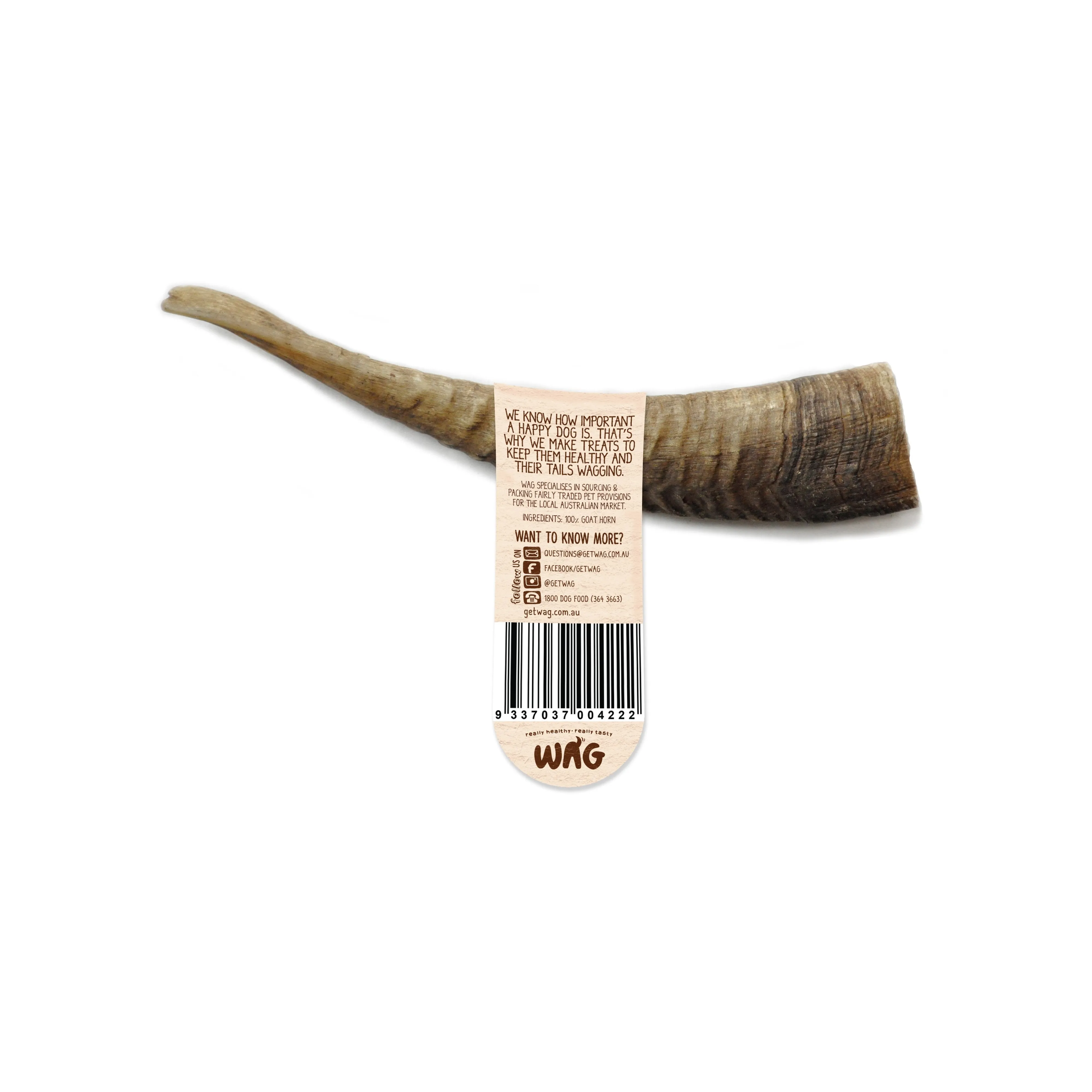 Wag Goat Horn Small Dog Chew Treat