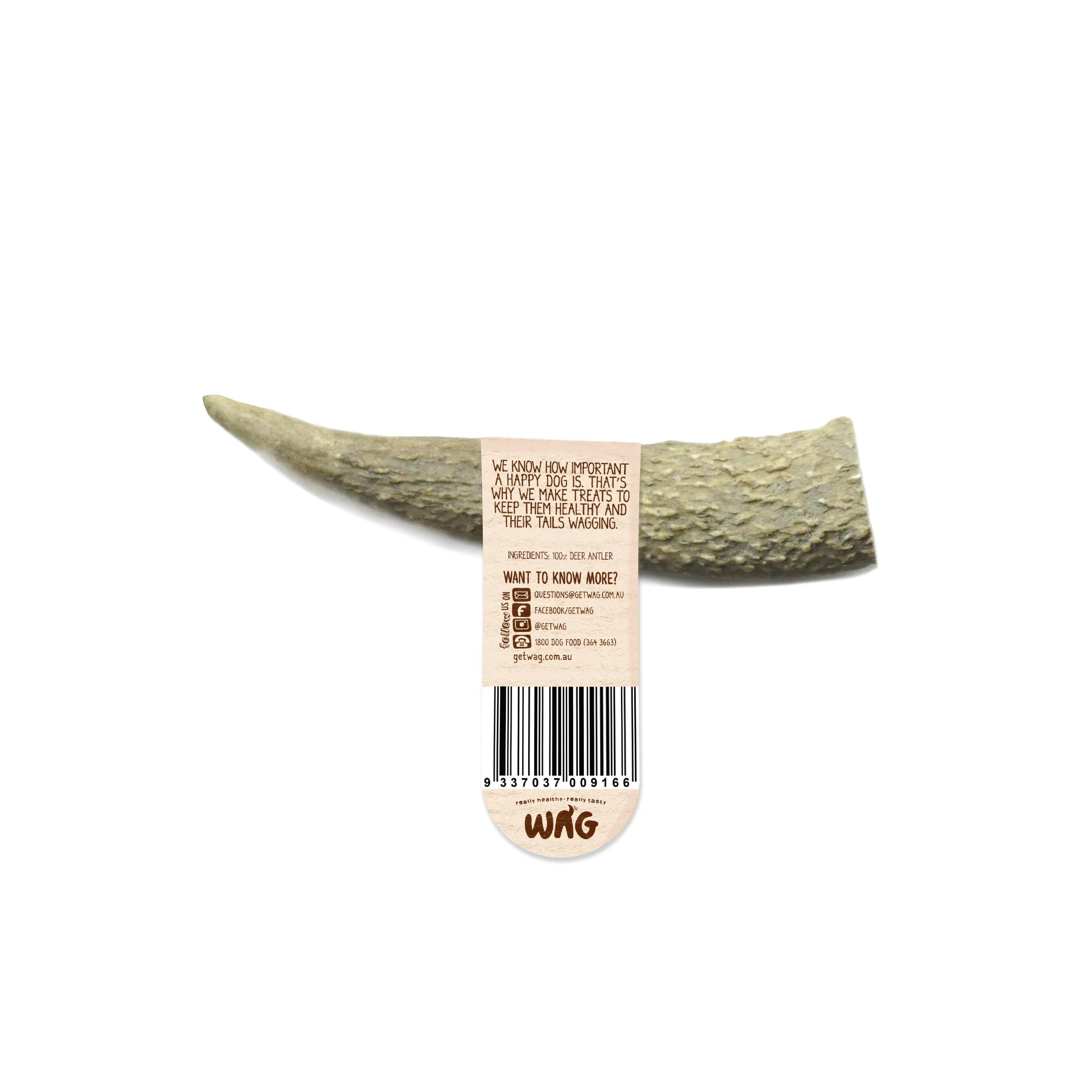 Wag Whole Antler Small Dog Chew Treat