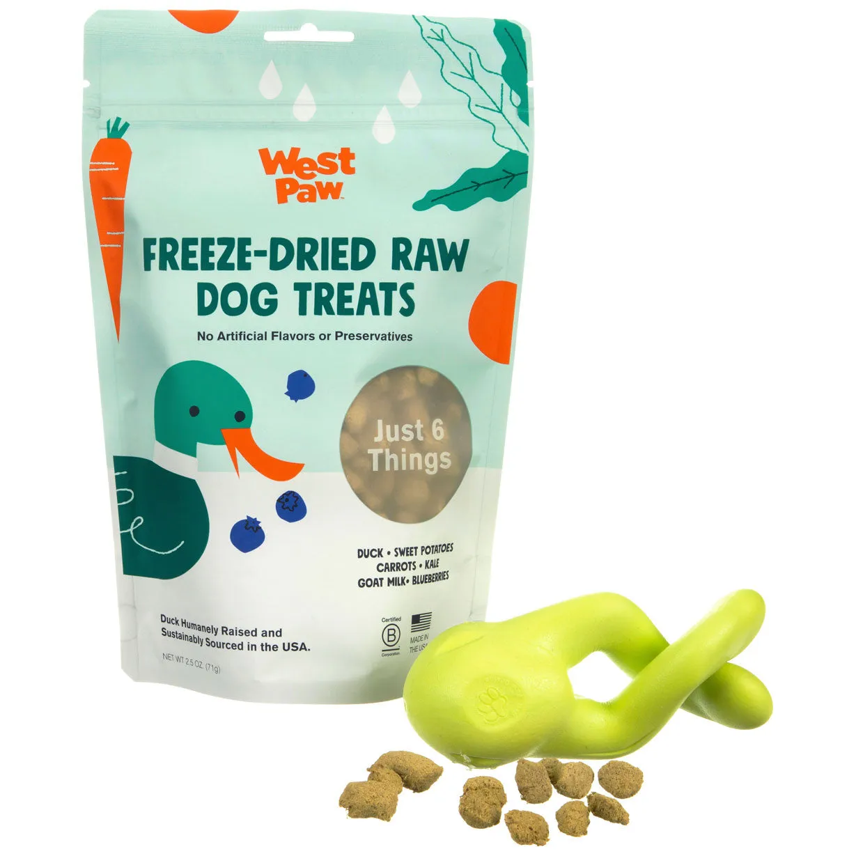 West Paw Freeze Dried Raw Duck Treats