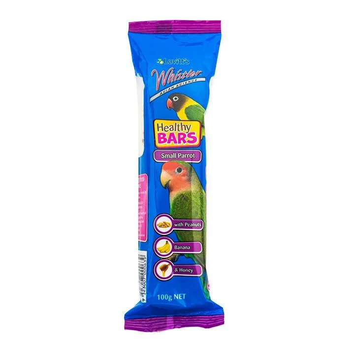 Whistler Health Bar Large Parrot With Peanuts,Banana and Honey 100g***