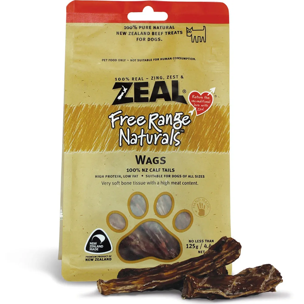 Zeal Free Range Naturals Wags 125g