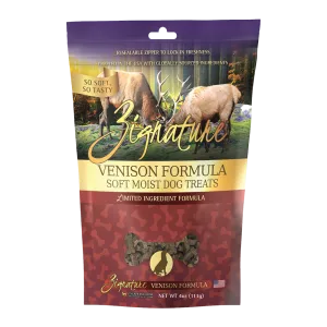 Zignature Dog Treats Soft Moist Venison Formula 113g