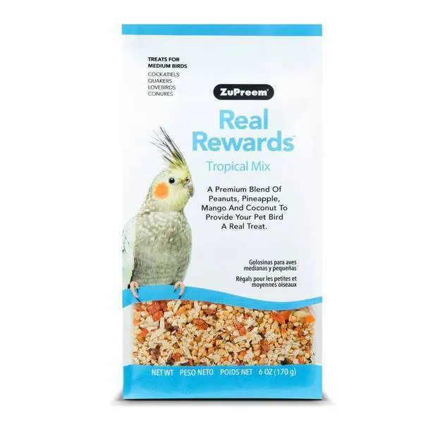 Zupreem Real Rewards Tropical Mix for Medium Birds 170g